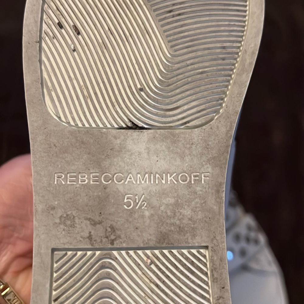 SOLD!! White sneakers with silver ! - Picture 3 of 4